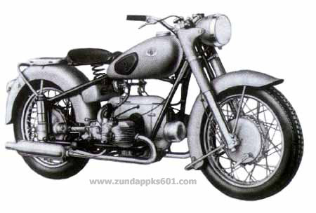 A right side view of the Z�ndapp KS601.